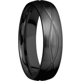 Lashbrook Black Zirconium 6mm Men's Wedding Band