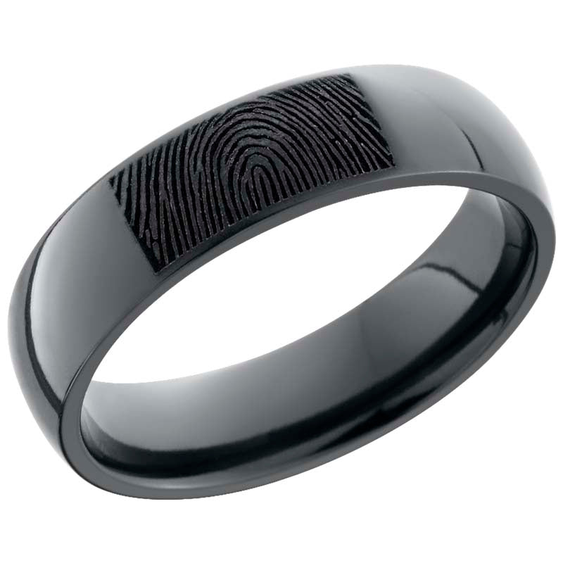 Lashbrook Black Zirconium 6mm Men's Wedding Band