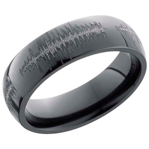 Lashbrook Black Zirconium 6mm Men's Wedding Band