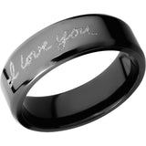 Lashbrook Black Zirconium 7mm Men's Wedding Band