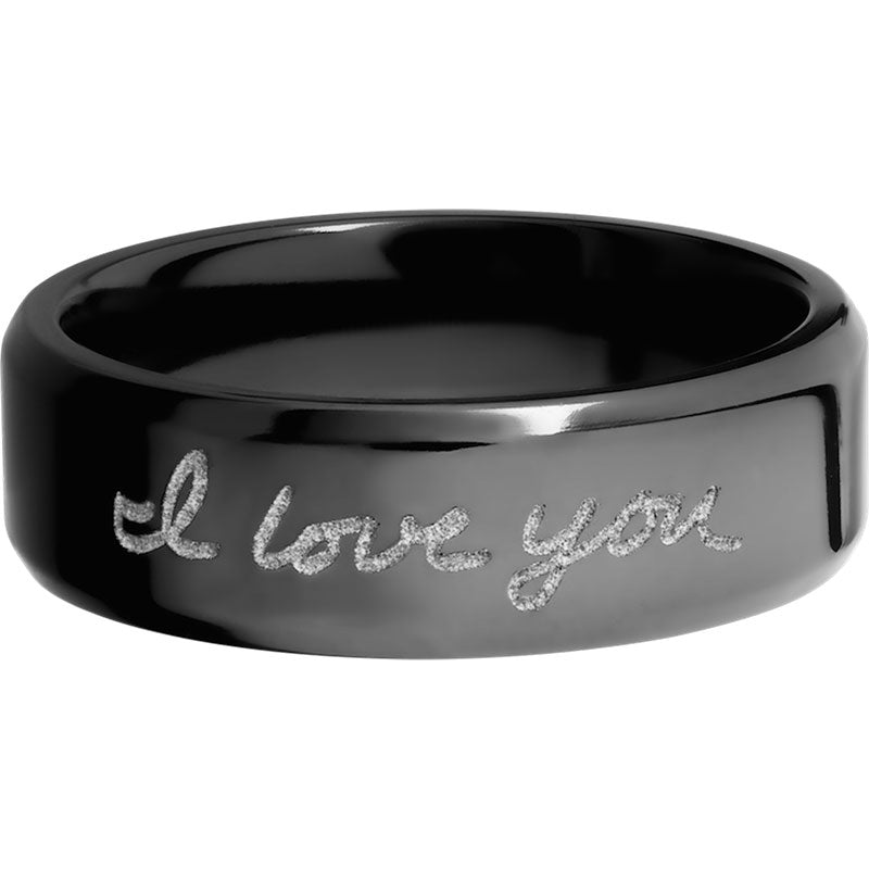 Lashbrook Black Zirconium 7mm Men's Wedding Band