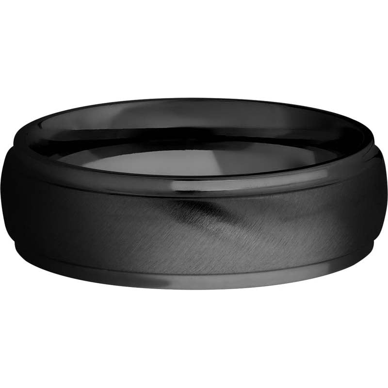 Lashbrook Black Zirconium 7mm Men's Wedding Band