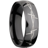 Lashbrook Black Zirconium 7mm Men's Wedding Band