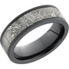 Lashbrook Black Zirconium Meteorite 7mm Men's Wedding Band