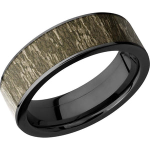 Lashbrook Black Cobalt chrome 7mm Men's Wedding Band