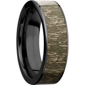 Lashbrook Black Cobalt chrome 7mm Men's Wedding Band