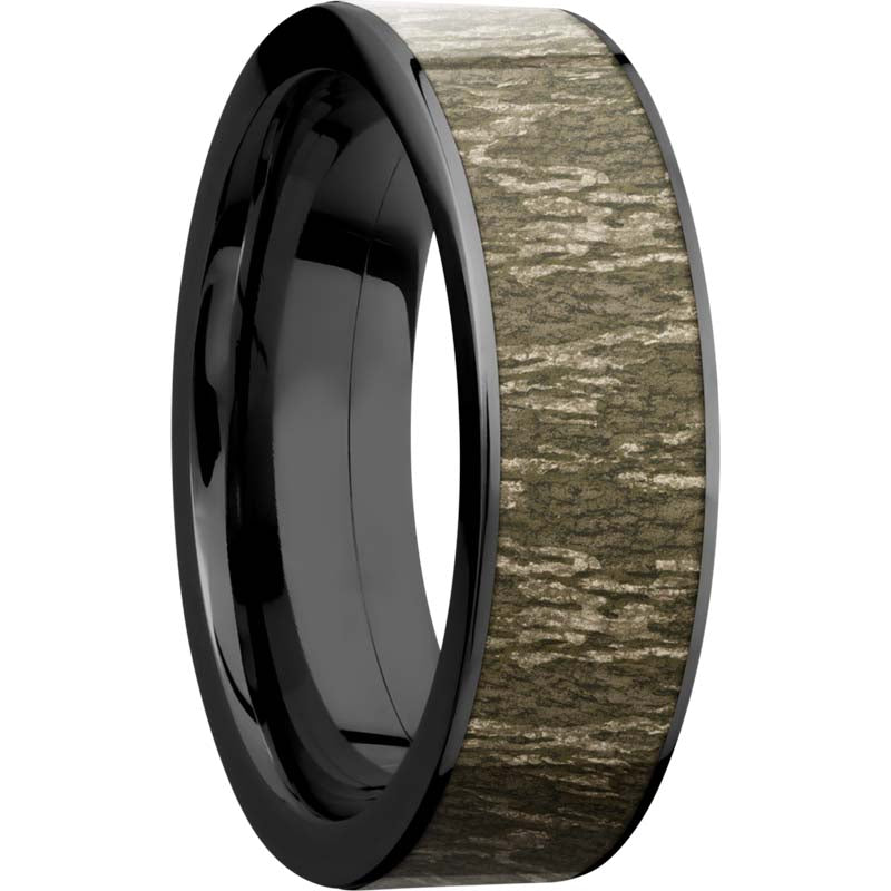 Lashbrook Black Cobalt chrome 7mm Men's Wedding Band