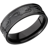 Lashbrook Black Zirconium 7mm Men's Wedding Band