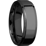 Lashbrook Black Zirconium 7mm Men's Wedding Band