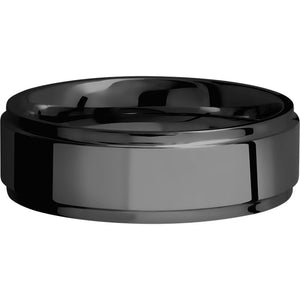 Lashbrook Black Zirconium 7mm Men's Wedding Band