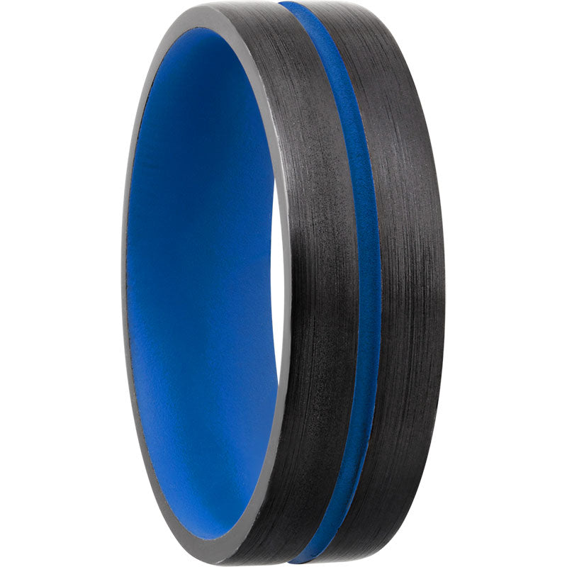 Lashbrook Black Zirconium 6mm Men's Wedding Band