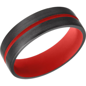 Lashbrook Black Zirconium 6mm Men's Wedding Band