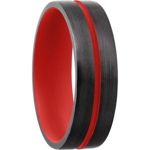 Lashbrook Black Zirconium 6mm Men's Wedding Band