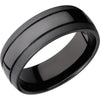 Lashbrook Black Zirconium 8mm Men's Wedding Band