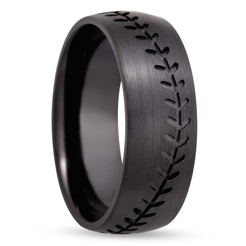 Lashbrook Black Zirconium 8mm Men's Wedding Band