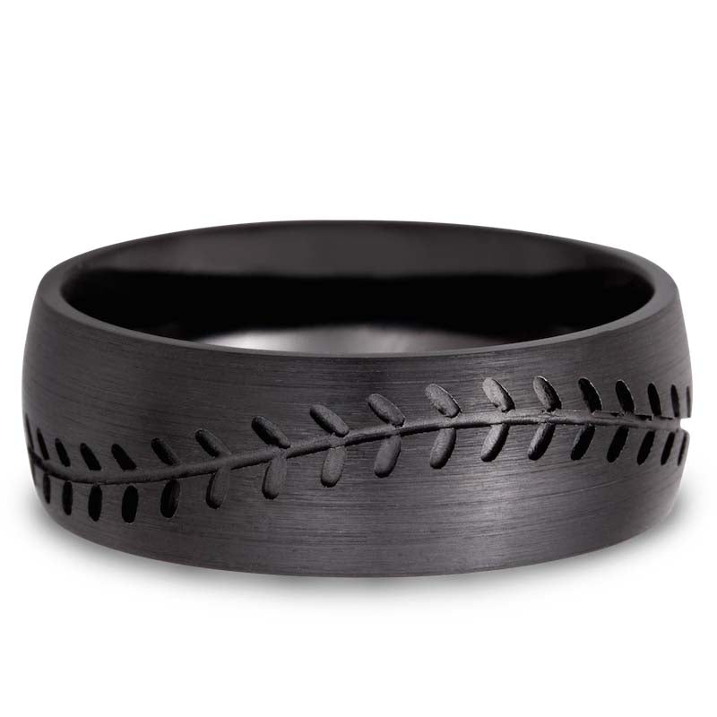 Lashbrook Black Zirconium 8mm Men's Wedding Band