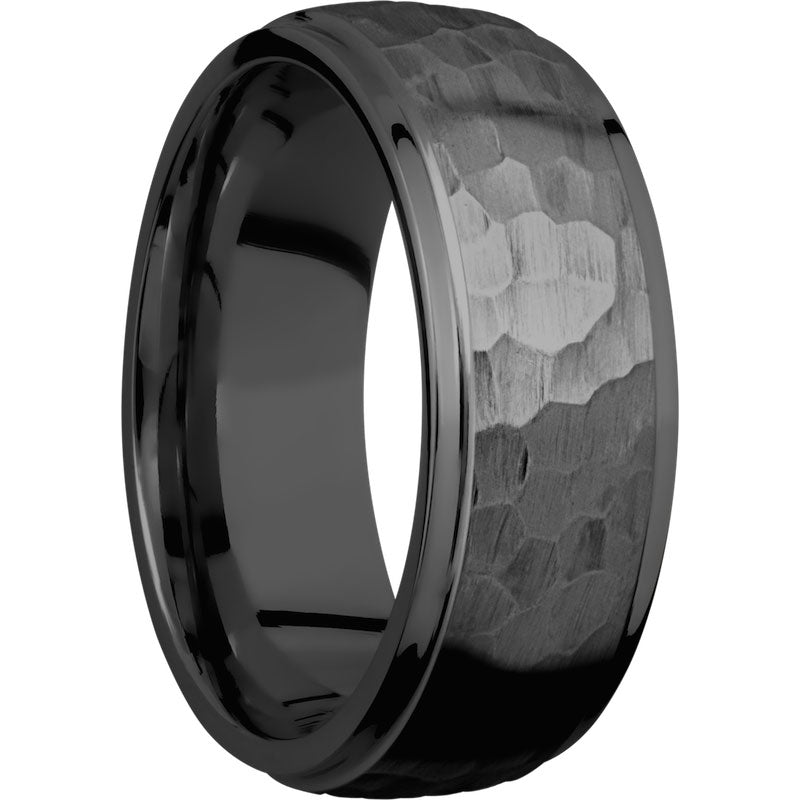 Lashbrook Black Zirconium 8mm Men's Wedding Band