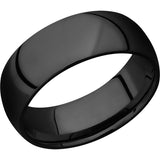 Lashbrook Black Zirconium 8mm Men's Wedding Band