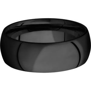 Lashbrook Black Zirconium 8mm Men's Wedding Band