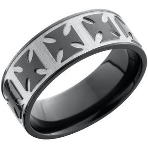 Lashbrook Black Zirconium 8mm Men's Wedding Band