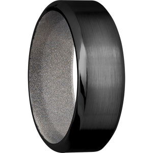 Lashbrook Black Zirconium 8mm Men's Wedding Band