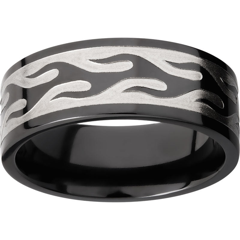 Lashbrook Black Zirconium 9mm Men's Wedding Band