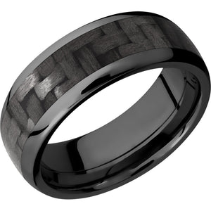 Lashbrook Black Zirconium 8mm Men's Wedding Band