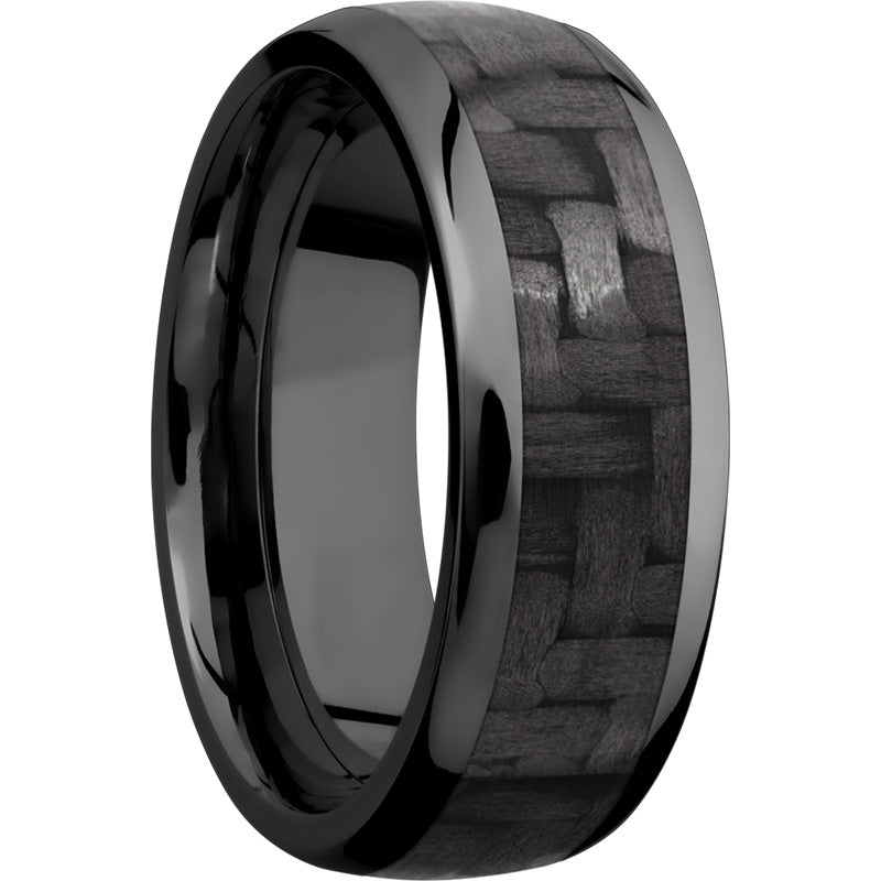 Lashbrook Black Zirconium 8mm Men's Wedding Band