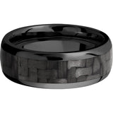 Lashbrook Black Zirconium 8mm Men's Wedding Band