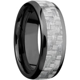 Lashbrook Black Zirconium 8mm Men's Wedding Band