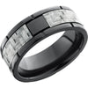 Lashbrook Black Zirconium 8mm Men's Wedding Band