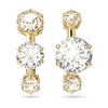 Swarovski Constella Ear Cuffs, Round Cut, White, Gold-Tone Plated