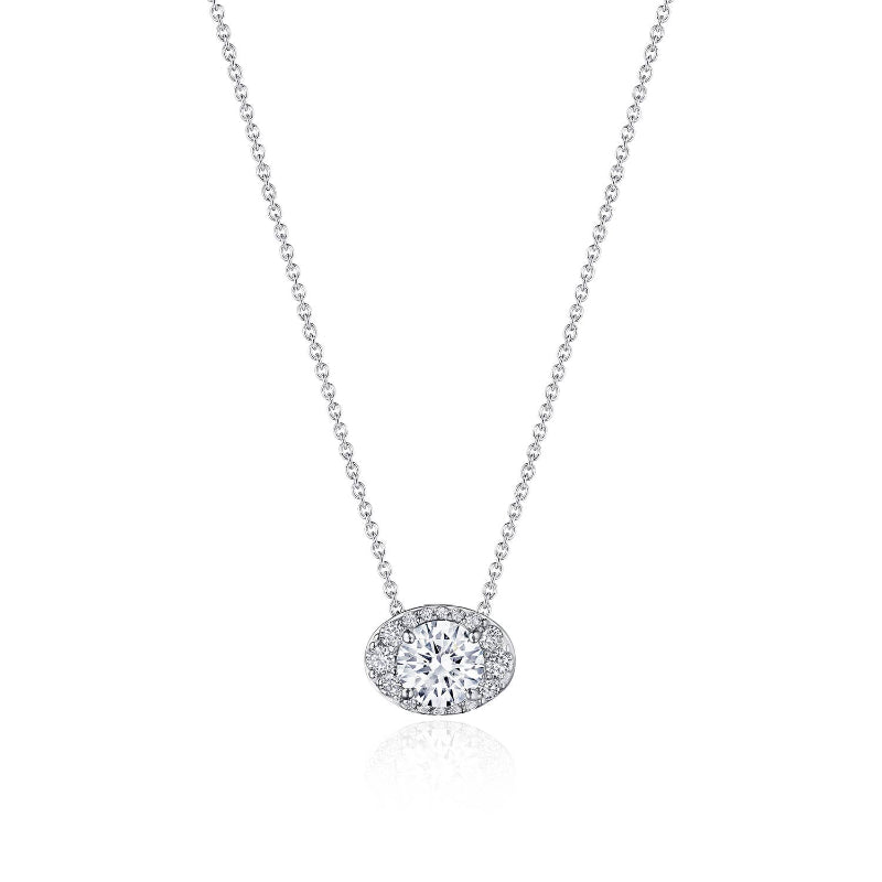 Tacori 17'' Horizontal Oval Bloom Diamond Necklace