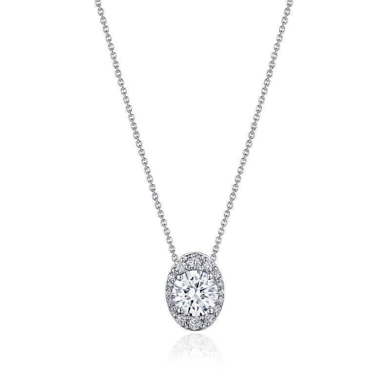 Tacori 17'' Vertical Oval Bloom Diamond Necklace
