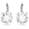 Swarovski Millenia Drop Earrings, Round Cut, White, Rhodium Plated