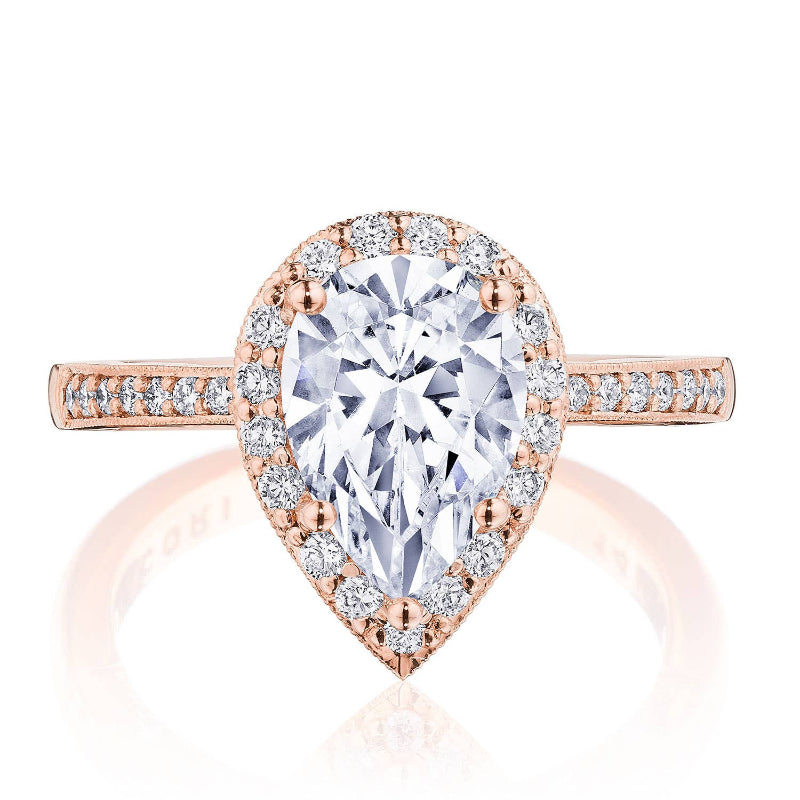 Tacori Pear Bloom Engagement Ring