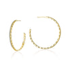 Tacori Open Crescent Diamond Hoop Earrings