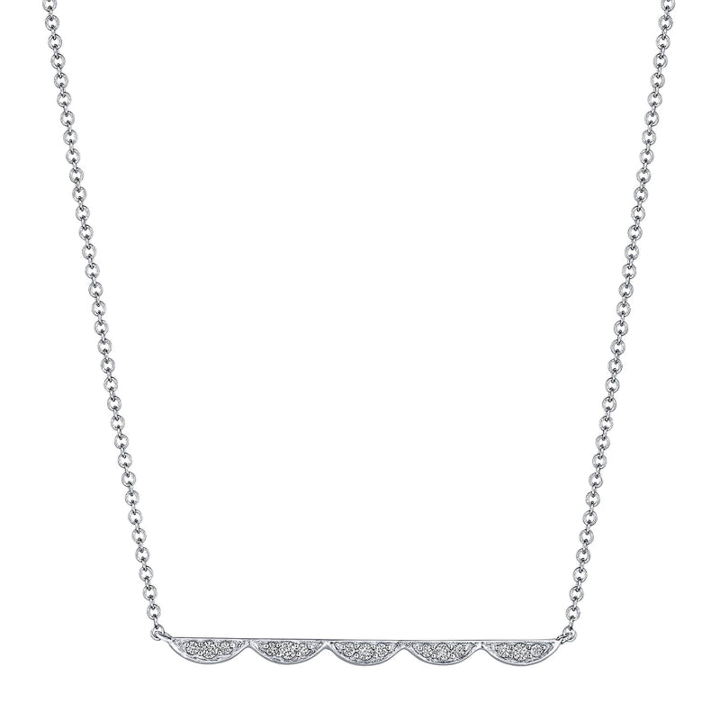 Tacori Closed Crescent Diamond Necklace