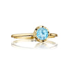 Tacori Petite Crescent Crown Gem Ring featuring Sky Blue Topaz