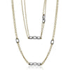 Simon G Fashion Lariat Necklace In 18K Gold With Diamonds (Yellow,White)